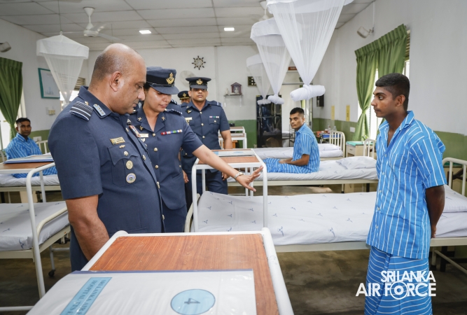 COMMANDER’S INSPECTION AT SLAF TRADE TRAINING SCHOOL EKALA