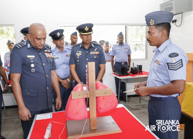 COMMANDER’S INSPECTION AT SLAF TRADE TRAINING SCHOOL EKALA
