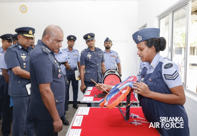 COMMANDER’S INSPECTION AT SLAF TRADE TRAINING SCHOOL EKALA