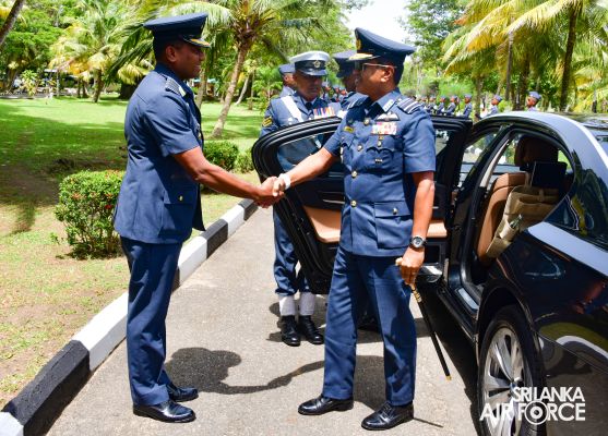 COMMANDER'S INSPECTION OF SLAF STATION KOGGALA