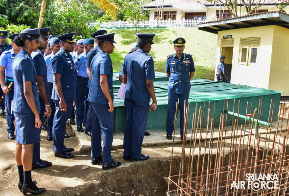 COMMANDER'S INSPECTION OF SLAF STATION KOGGALA