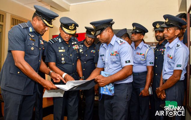 COMMANDER'S INSPECTION OF SLAF STATION KOGGALA