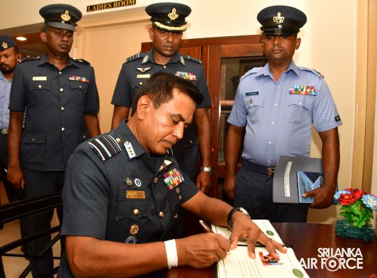 COMMANDER'S INSPECTION OF SLAF STATION KOGGALA
