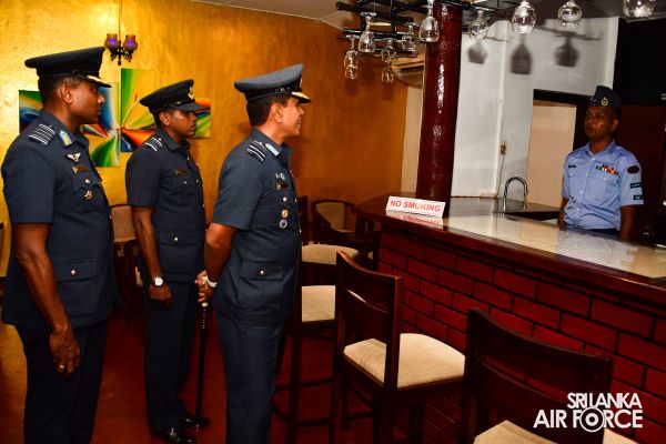 COMMANDER'S INSPECTION OF SLAF STATION KOGGALA