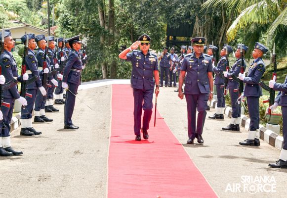 COMMANDER'S INSPECTION OF SLAF STATION KOGGALA