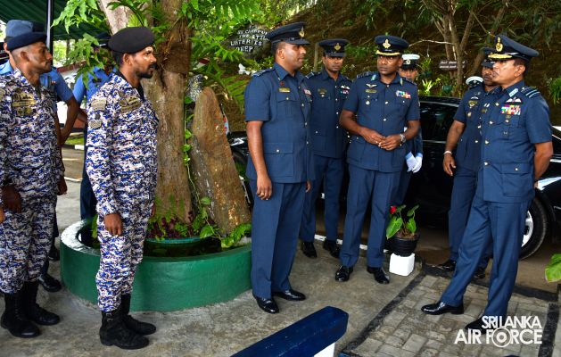 COMMANDER'S INSPECTION OF SLAF STATION KOGGALA