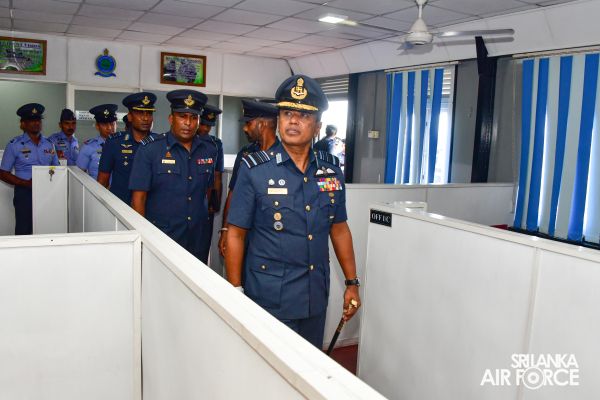 COMMANDER'S INSPECTION OF SLAF STATION KOGGALA