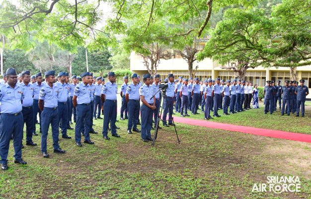 COMMANDER'S INSPECTION OF SLAF STATION KOGGALA