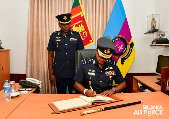 COMMANDER'S INSPECTION OF SLAF STATION KOGGALA