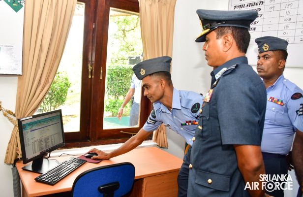 COMMANDER'S INSPECTION OF SLAF STATION KOGGALA