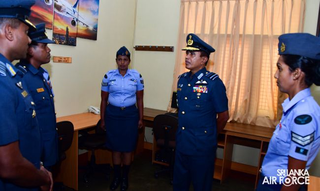 COMMANDER'S INSPECTION OF SLAF STATION KOGGALA