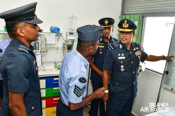 COMMANDER'S INSPECTION OF SLAF STATION KOGGALA