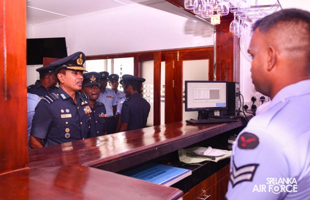 COMMANDER'S INSPECTION OF SLAF STATION KATUKURUNDA