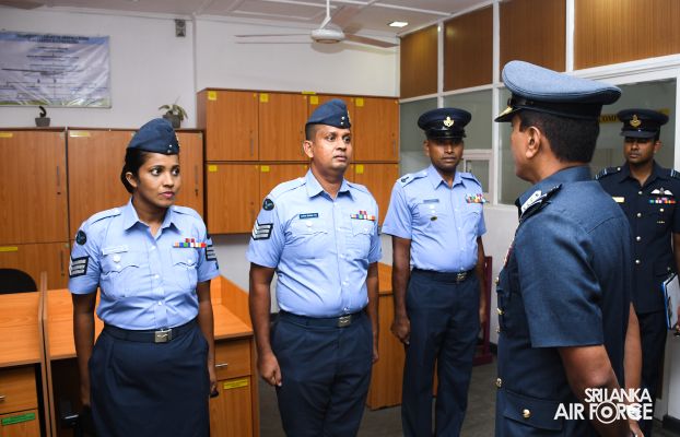 COMMANDER'S INSPECTION OF SLAF STATION KATUKURUNDA