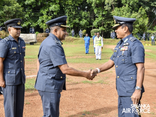 COMMANDER’S INSPECTION AT SLAF STATION MIRIGAMA