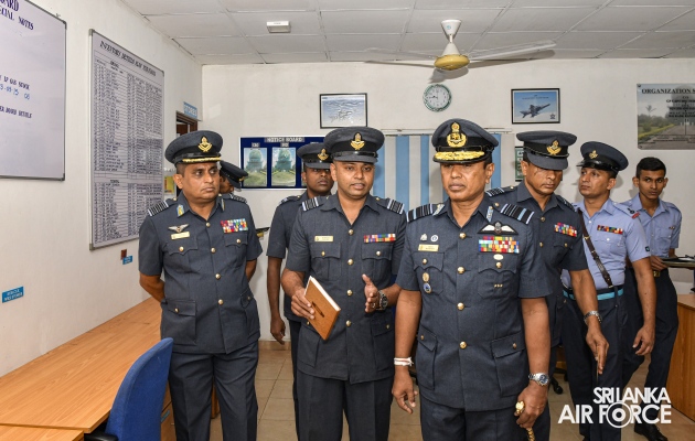 COMMANDER’S INSPECTION AT SLAF STATION MIRIGAMA