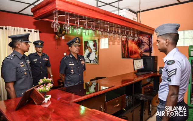 COMMANDER’S INSPECTION AT SLAF STATION MIRIGAMA