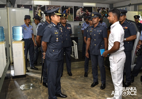 COMMANDER’S INSPECTION AT SLAF STATION MIRIGAMA