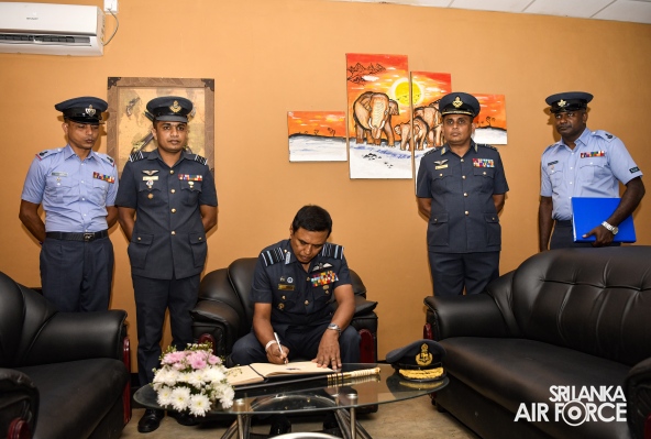 COMMANDER’S INSPECTION AT SLAF STATION MIRIGAMA