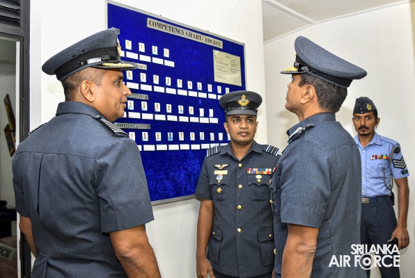 COMMANDER’S INSPECTION AT SLAF STATION MIRIGAMA