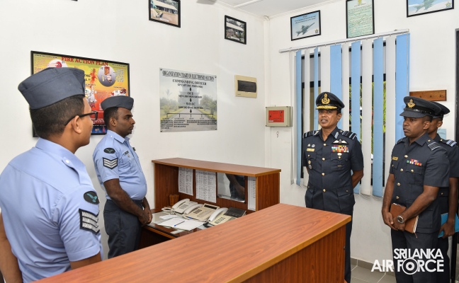 COMMANDER’S INSPECTION AT SLAF STATION MIRIGAMA