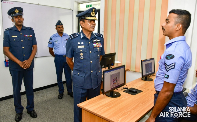 COMMANDER’S INSPECTION AT SLAF TRADE TRAINING SCHOOL EKALA