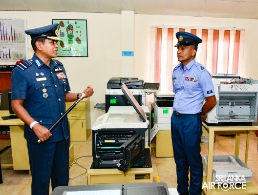 COMMANDER’S INSPECTION AT SLAF TRADE TRAINING SCHOOL EKALA