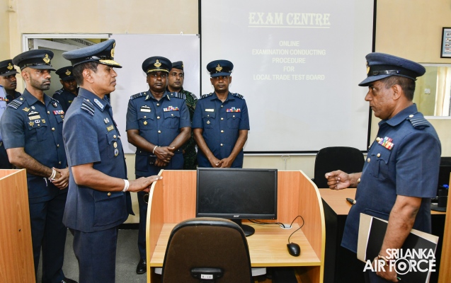 COMMANDER’S INSPECTION AT SLAF TRADE TRAINING SCHOOL EKALA