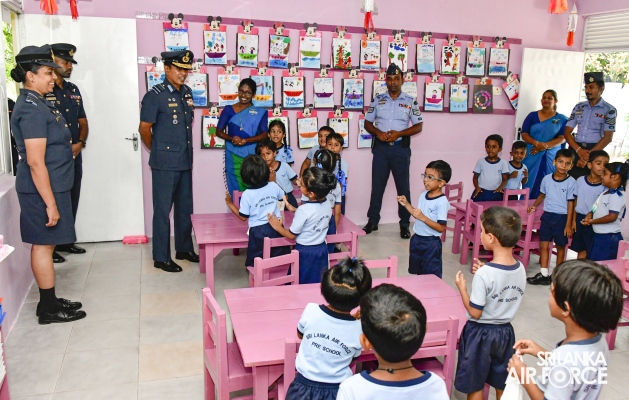 COMMANDER’S INSPECTION AT SLAF TRADE TRAINING SCHOOL EKALA