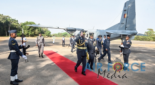 Commander's Inspection of SLAF Station Mullaittivu