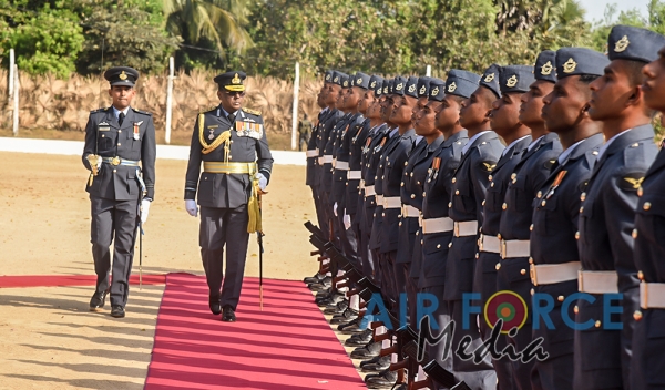 Commander's Inspection of SLAF Station Mullaittivu