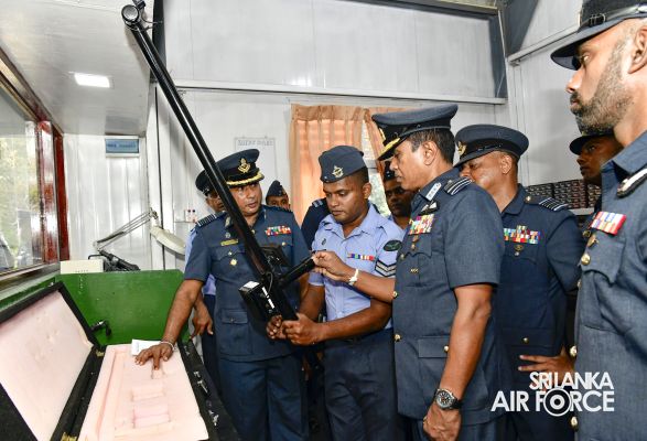 COMMANDER'S INSPECTION AT SLAF STATION PALAVI