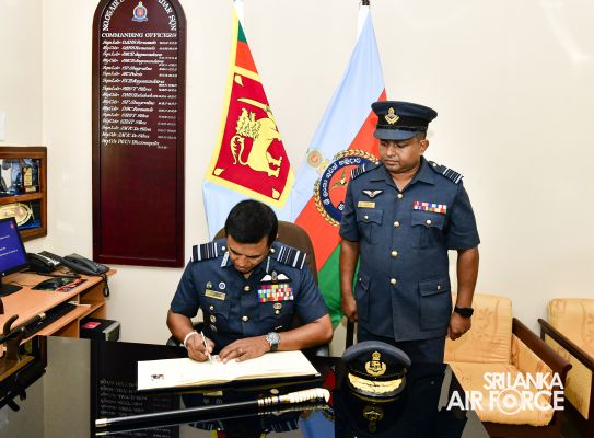 COMMANDER'S INSPECTION AT SLAF STATION PALAVI