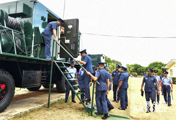 COMMANDER'S INSPECTION AT SLAF STATION PALAVI