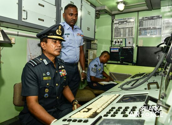 COMMANDER'S INSPECTION AT SLAF STATION PALAVI
