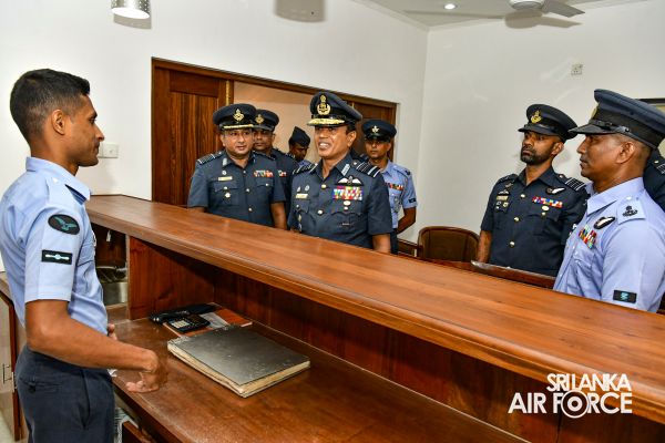 COMMANDER'S INSPECTION AT SLAF STATION PALAVI