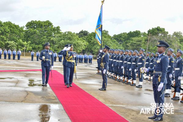 COMMANDER'S INSPECTION AT SLAF STATION PALAVI