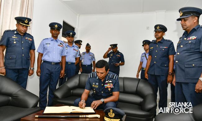 COMMANDER'S INSPECTION AT SLAF STATION PALAVI