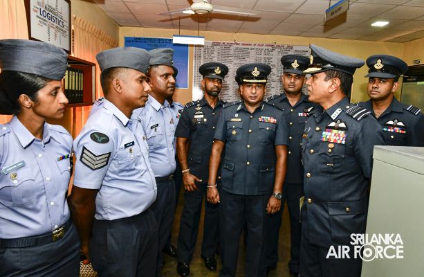 COMMANDER'S INSPECTION AT SLAF STATION PALAVI