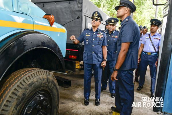 COMMANDER'S INSPECTION AT SLAF STATION PALAVI