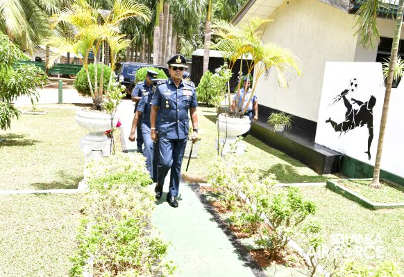 COMMANDER'S INSPECTION AT SLAF STATION PALAVI