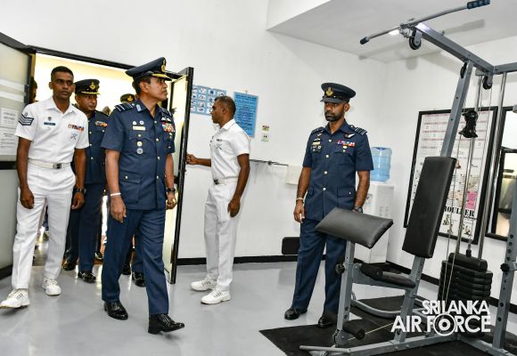 COMMANDER'S INSPECTION AT SLAF STATION PALAVI