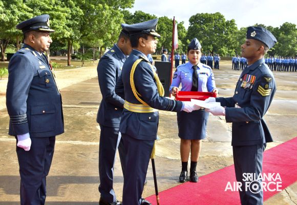 COMMANDER'S INSPECTION AT SLAF STATION PALAVI