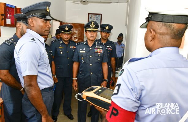 COMMANDER'S INSPECTION AT SLAF STATION PALAVI