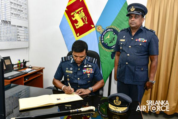 COMMANDER'S INSPECTION AT SLAF STATION PALAVI