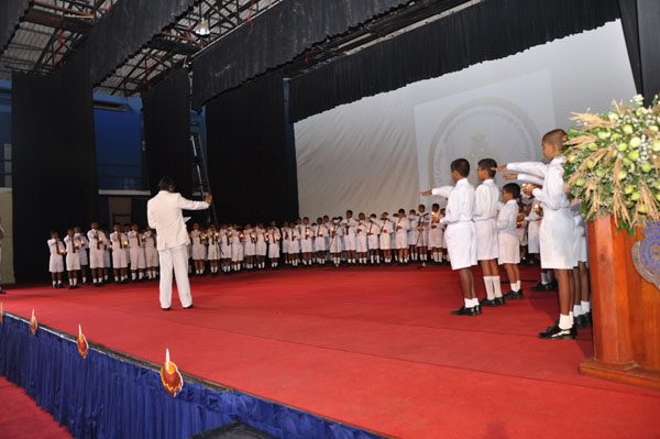 Commander inspires Junior Prefects of his Alma Mater