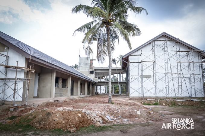 AIR FORCE COMMANDER REVIEWS PROGRESS OF DEVELOPMENT PROJECTS AT SLAF BASE KATUNAYAKE