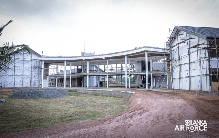 AIR FORCE COMMANDER REVIEWS PROGRESS OF DEVELOPMENT PROJECTS AT SLAF BASE KATUNAYAKE