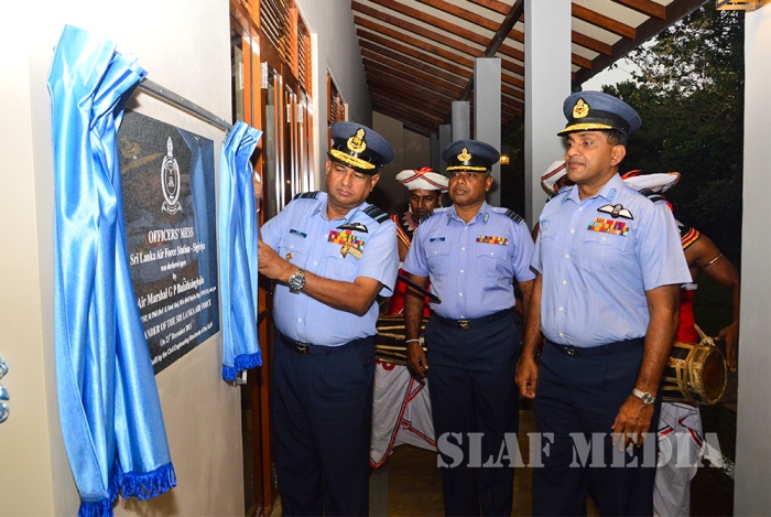 Opening Ceremonies of Newly Constructed Officer's Transit Rooms at Base Hingurakgoda and Officers