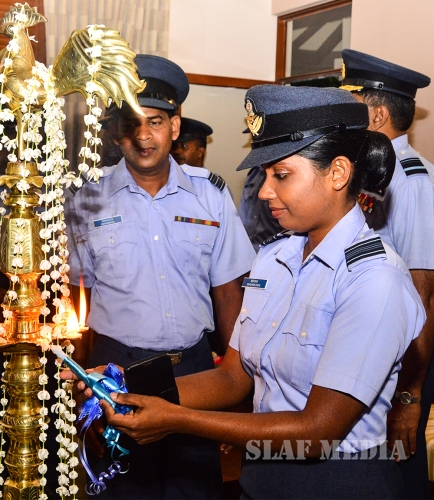 Opening Ceremonies of Newly Constructed Officer's Transit Rooms at Base Hingurakgoda and Officers